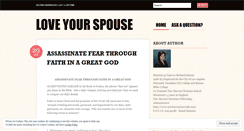 Desktop Screenshot of loveyourspouse.org